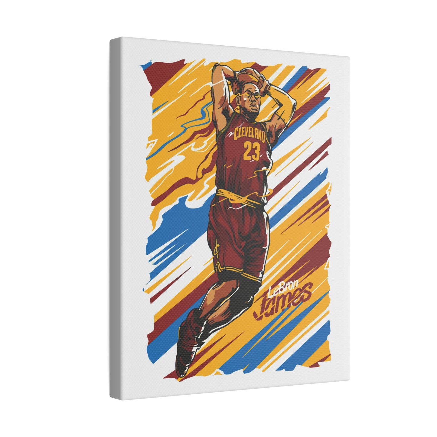 LeBron James Canvas Art - Colorful Sports Wall Decor - CreativeRino