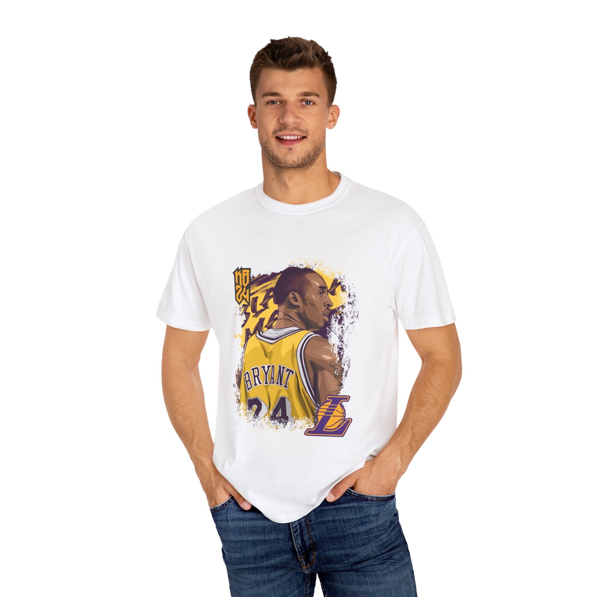 Kobe Bryant Tribute Unisex Garment-Dyed T-shirt Basketball Tee - CreativeRino