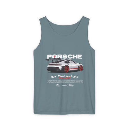 Porsche 911 Fast and Powerful Unisex Tank Top - CreativeRino