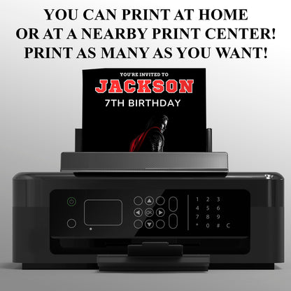 Thor Birthday Invitation Template - CreativeRino