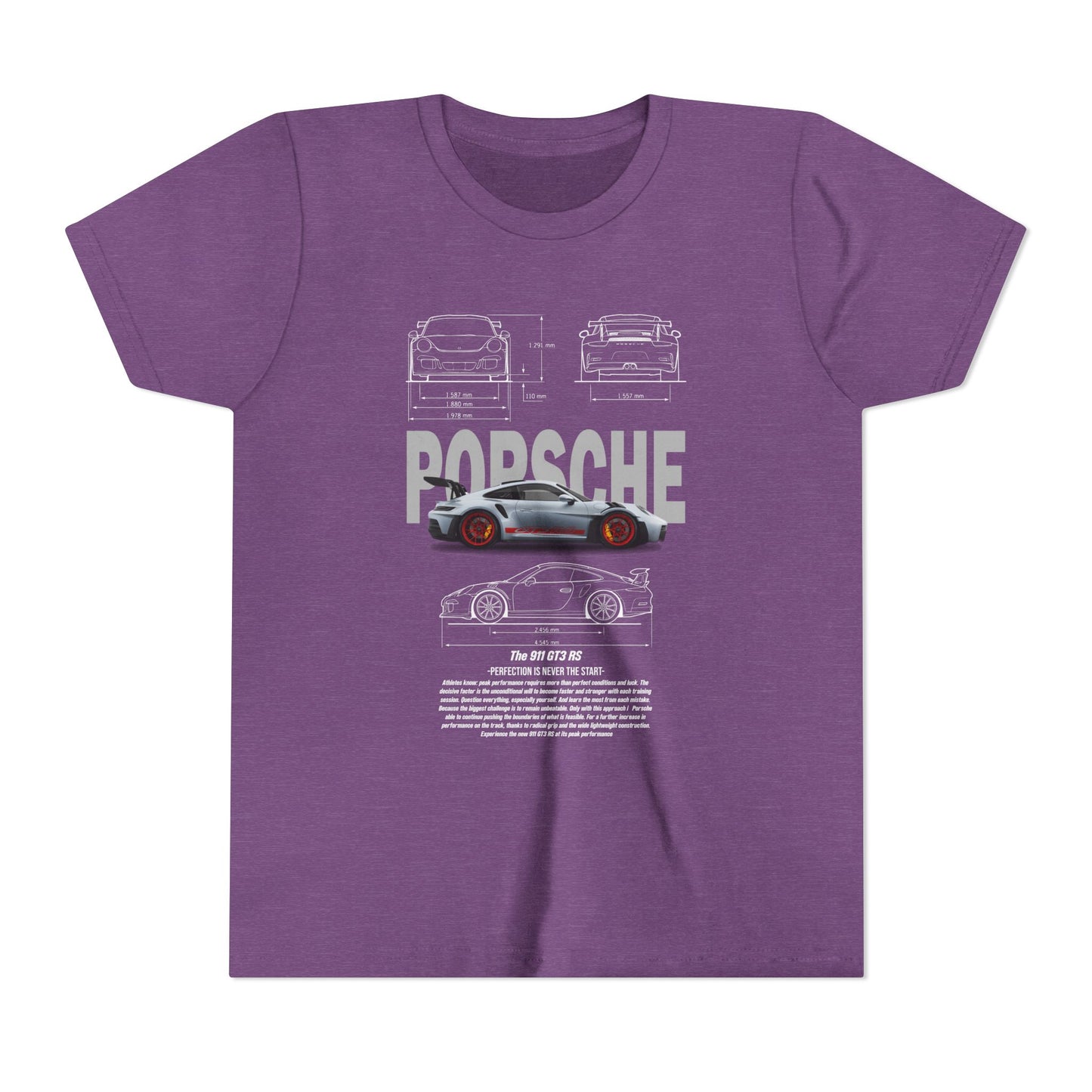 Porsche Engineering Youth  Tee - Classic Car T-shirt Design - CreativeRino