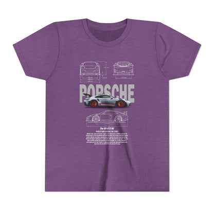 Porsche Engineering Youth  Tee - Classic Car T-shirt Design - CreativeRino