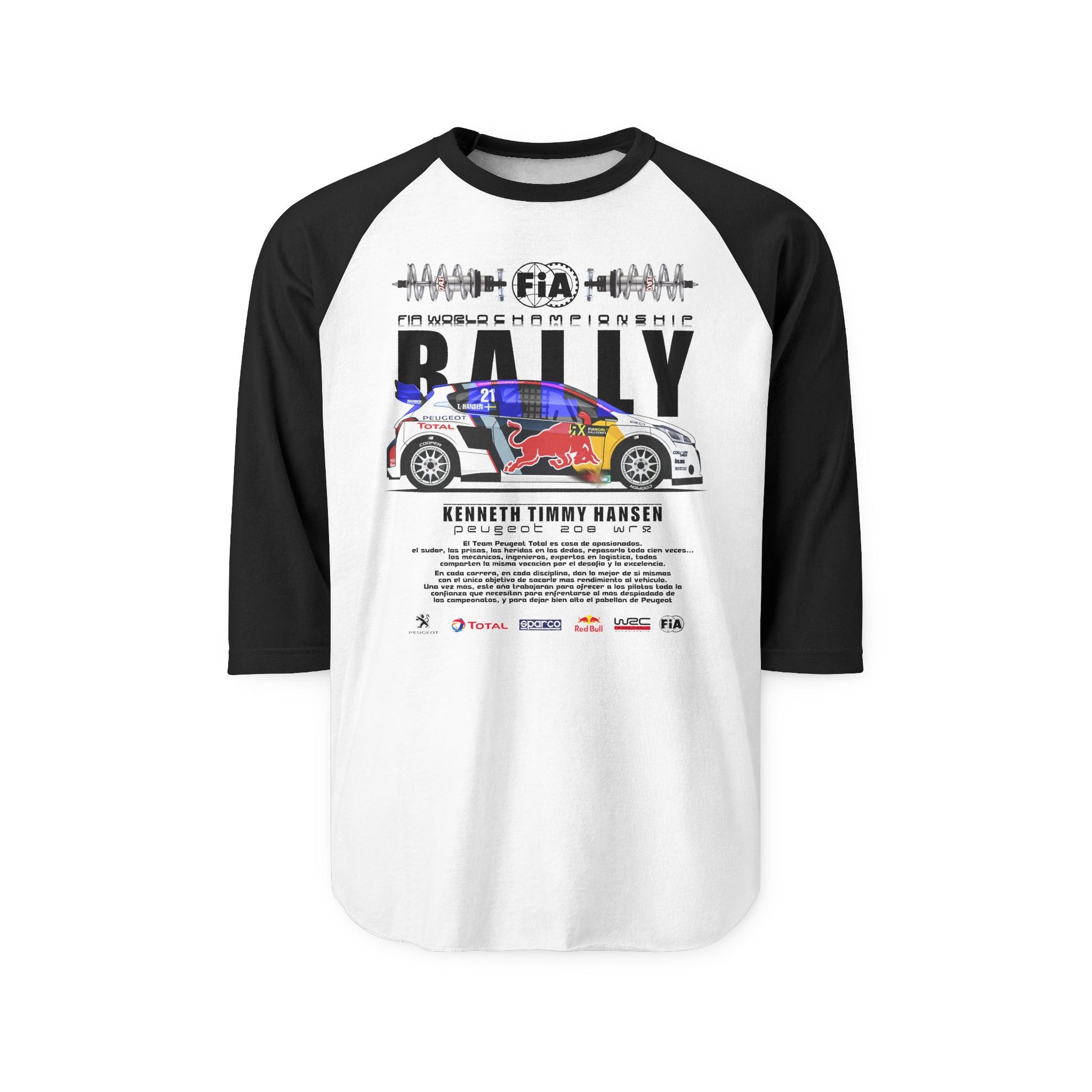 Rally Racing Unisex Three-Quarter Sleeve Shirt - Perfect T-shirt for Motorsports Fans - CreativeRino