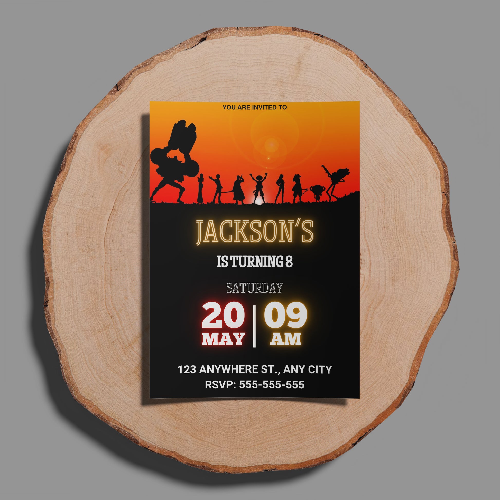 One Piece Birthday Invitation Template - CreativeRino