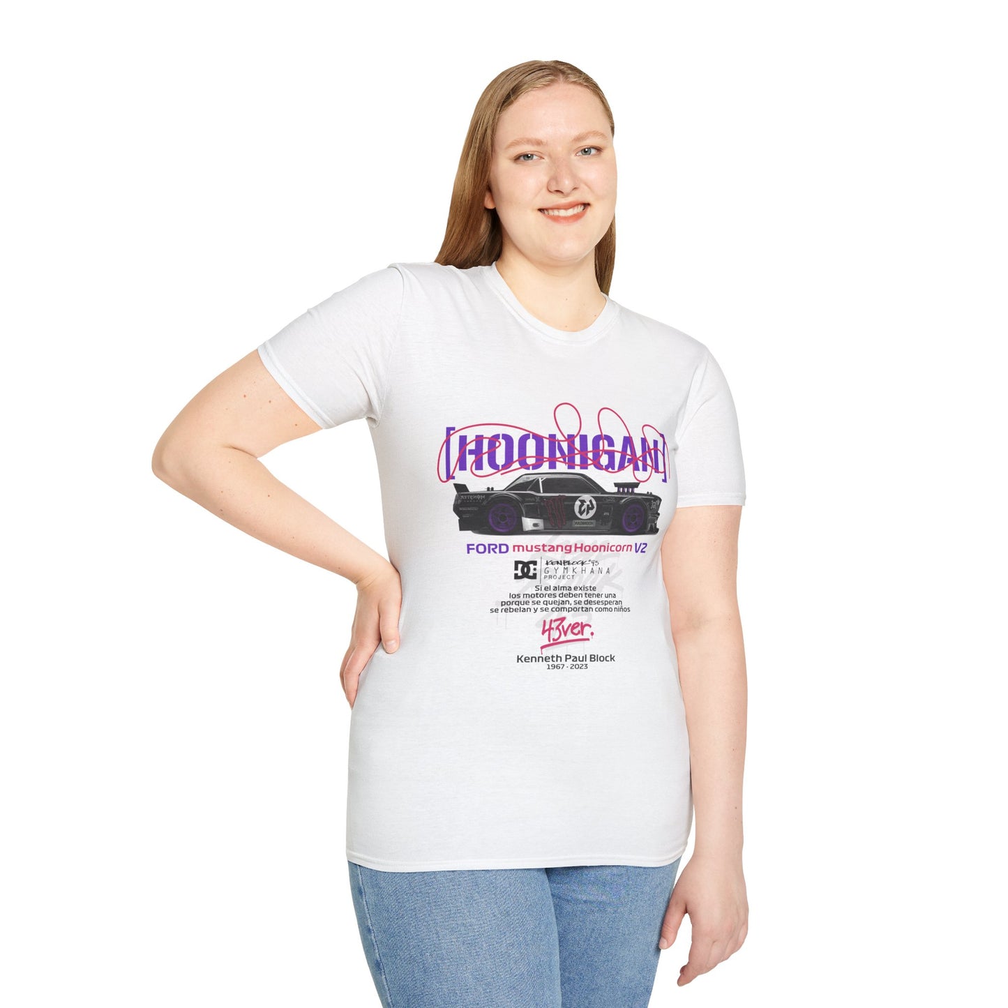 Hoonigan Unisex Softstyle T-Shirt - Perfect for Car Enthusiasts - CreativeRino