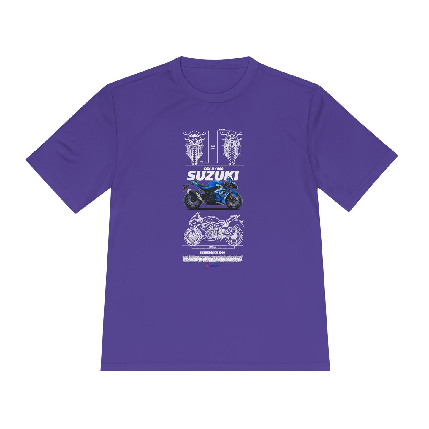 Suzuki GSX-R 1000 Motorcycle Unisex Moisture Wicking Tee - Perfect T-shirt for Riders and Enthusiasts - CreativeRino