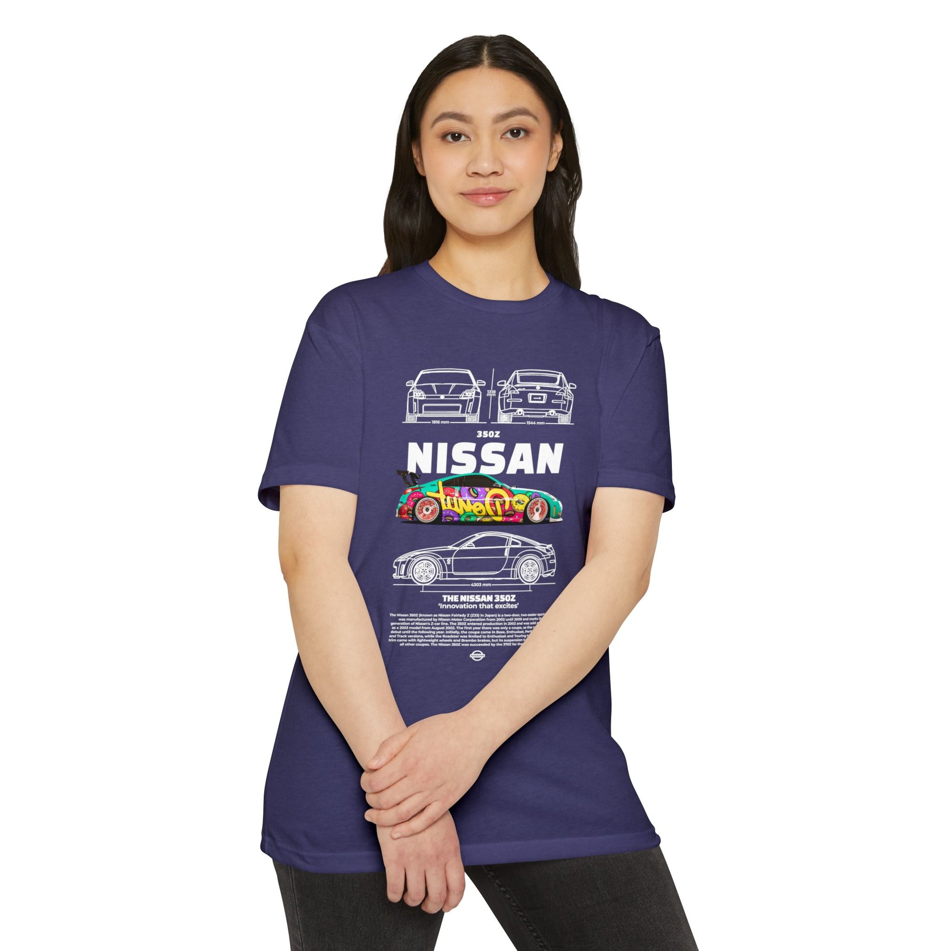 Vintage Nissan 350Z Unisex T-Shirt | Automotive Racing Graphic Tee - CreativeRino