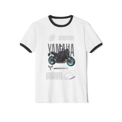 Yamaha Motorcycle Unisex Cotton Ringer T-Shirt - Vintage Design - CreativeRino