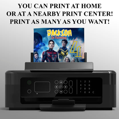 Ant Man Birthday Invitation Template - CreativeRino