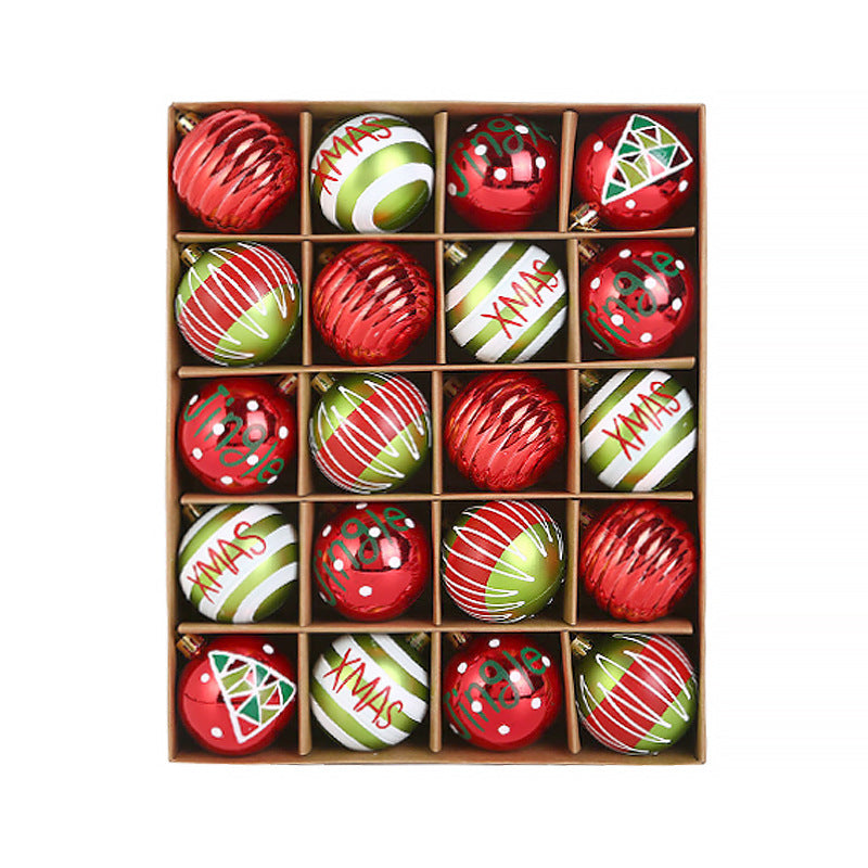 20-Piece Deluxe Christmas Ball Set (6cm) | Shatterproof Electroplated Plastic Ornaments Decor eprolo