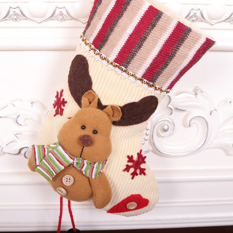 Medium 3D Christmas Character Socks | Cartoon Doll Accent Stockings, Gift Bag & Tree Pendant Decoration eprolo