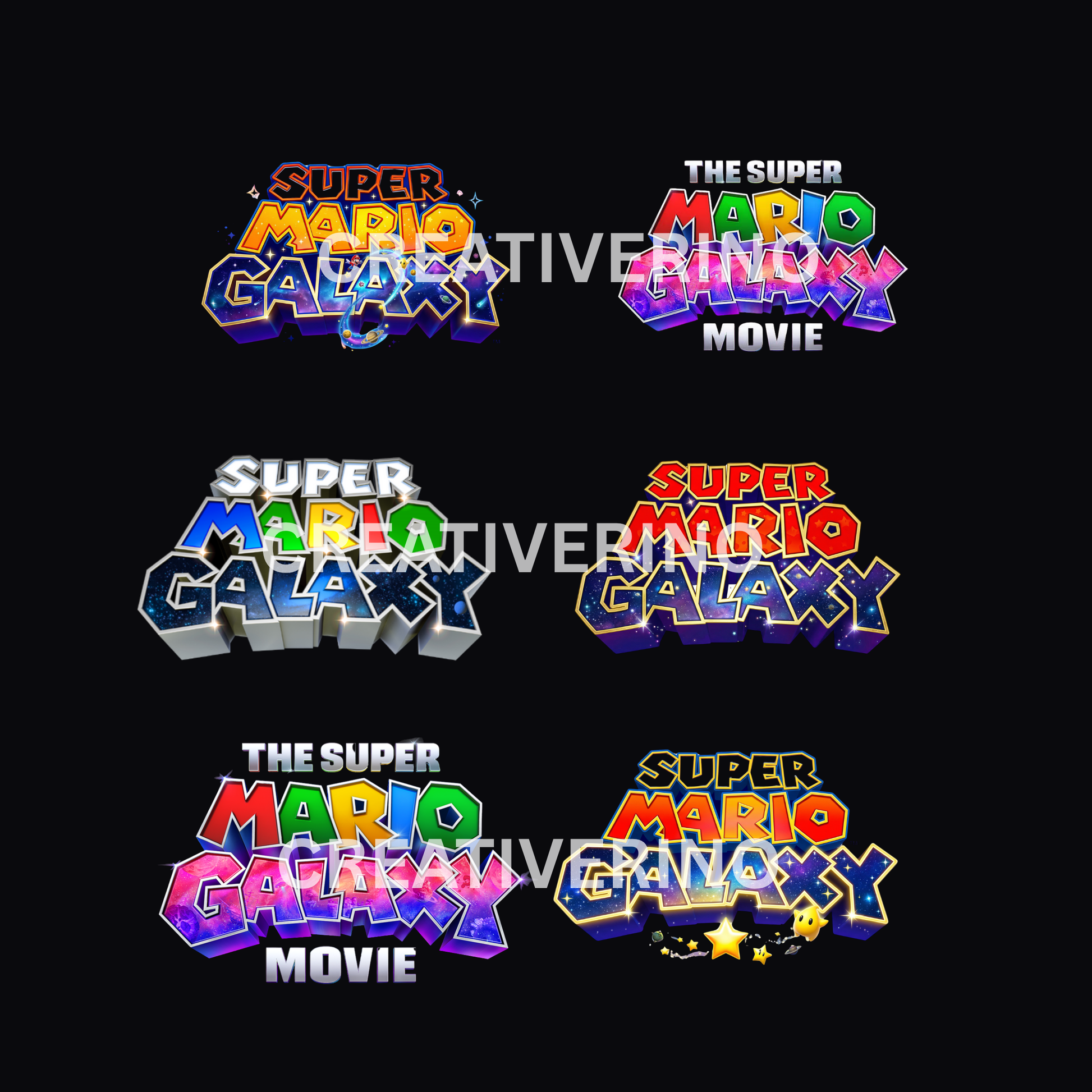 Super Mario Galaxy PNG, Mario Clipart, Gamer T-Shirt Design (Instant Download) CreativeRino