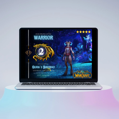 World of Warcraft Birthday Invitation Template - CreativeRino
