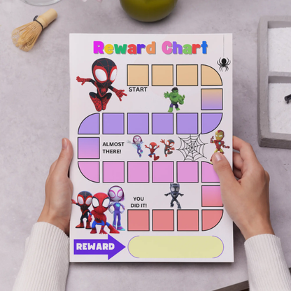 Spidey and his Amazing Friends Reward Chore Chart Template | Spidey Behavior Chart - CreativeRino