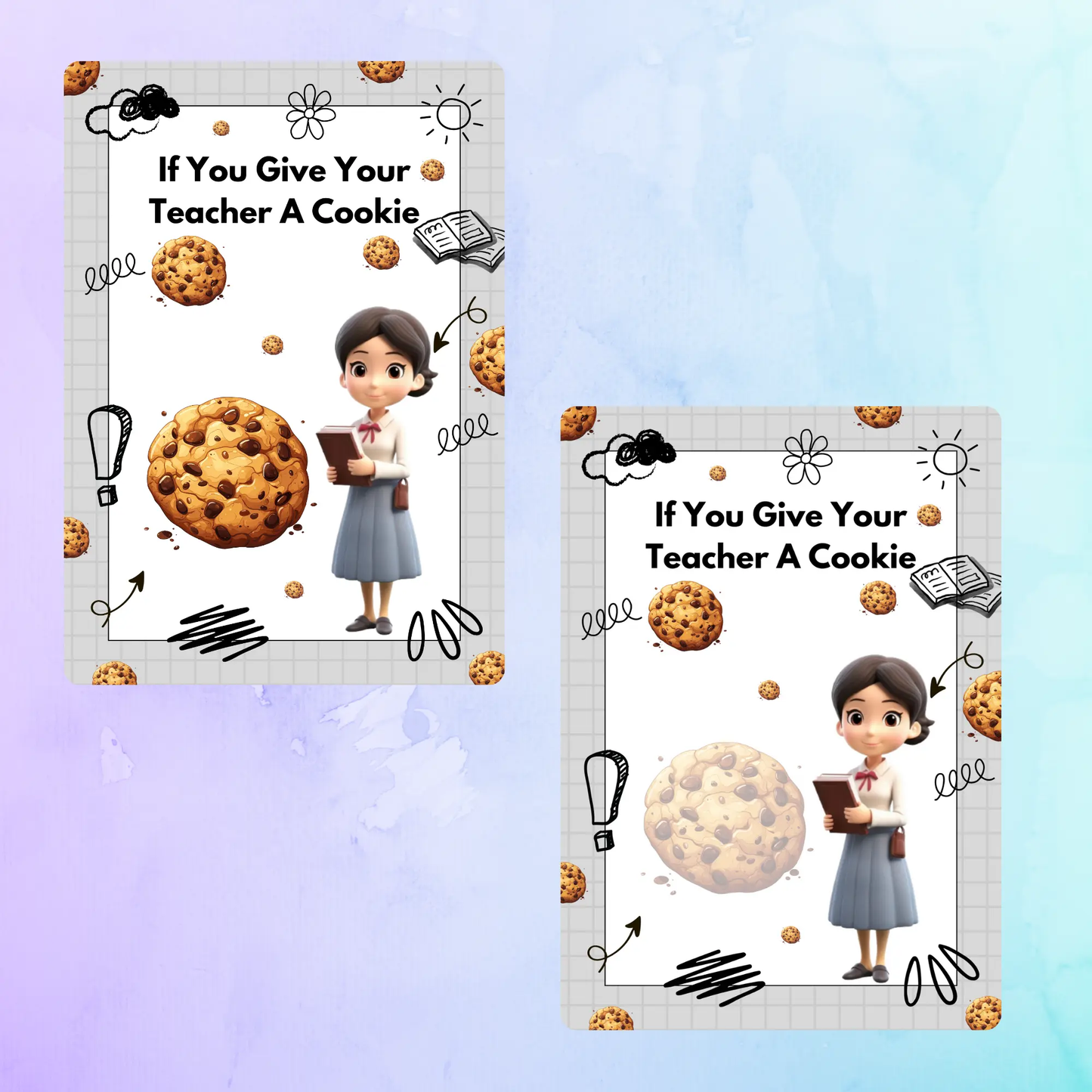 If You Give Your Teacher A Cookie Book Template - CreativeRino