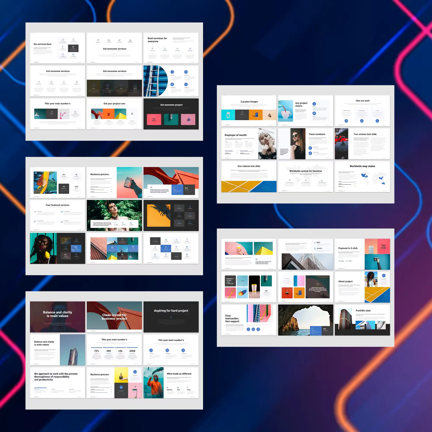 12 Business Powerpoint Presentation Template Bundle CreativeRino