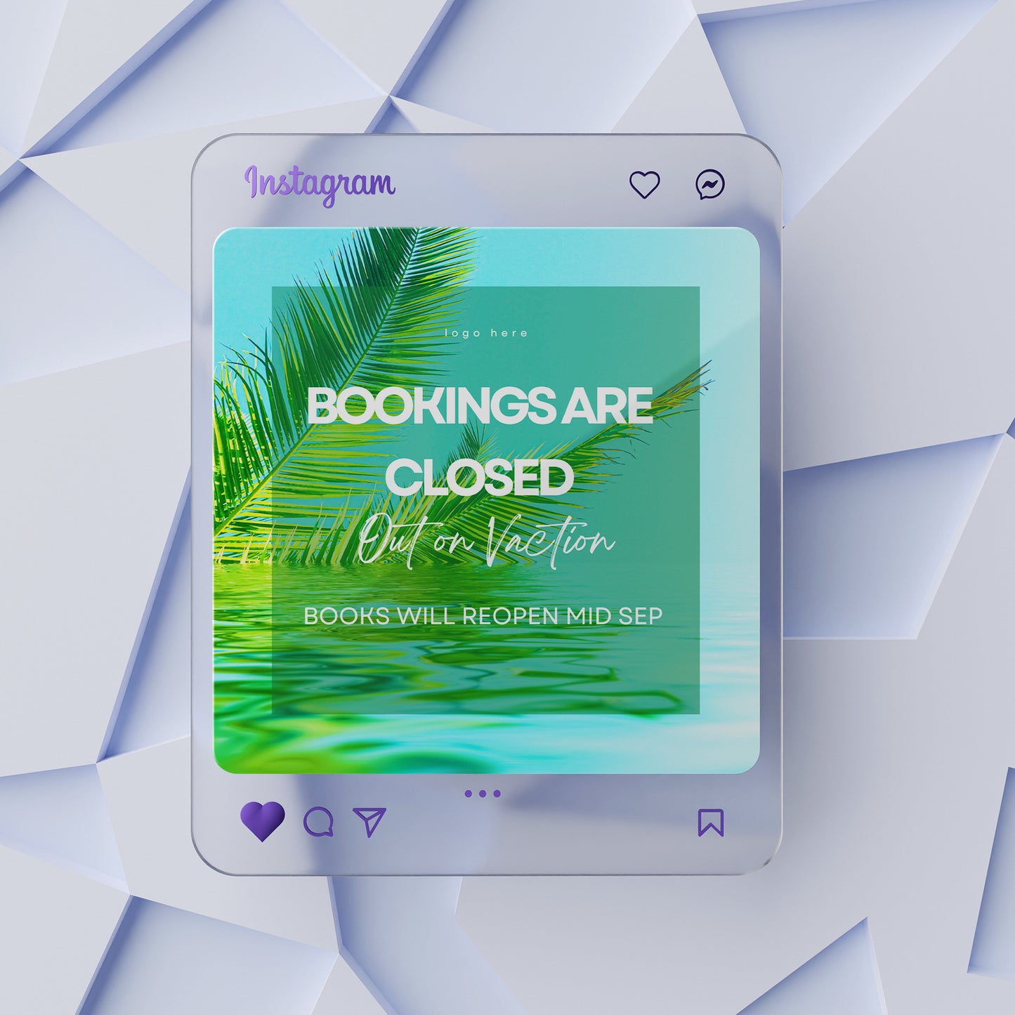 We Are On Vacation Flyer Template | We Are Closed Flyer