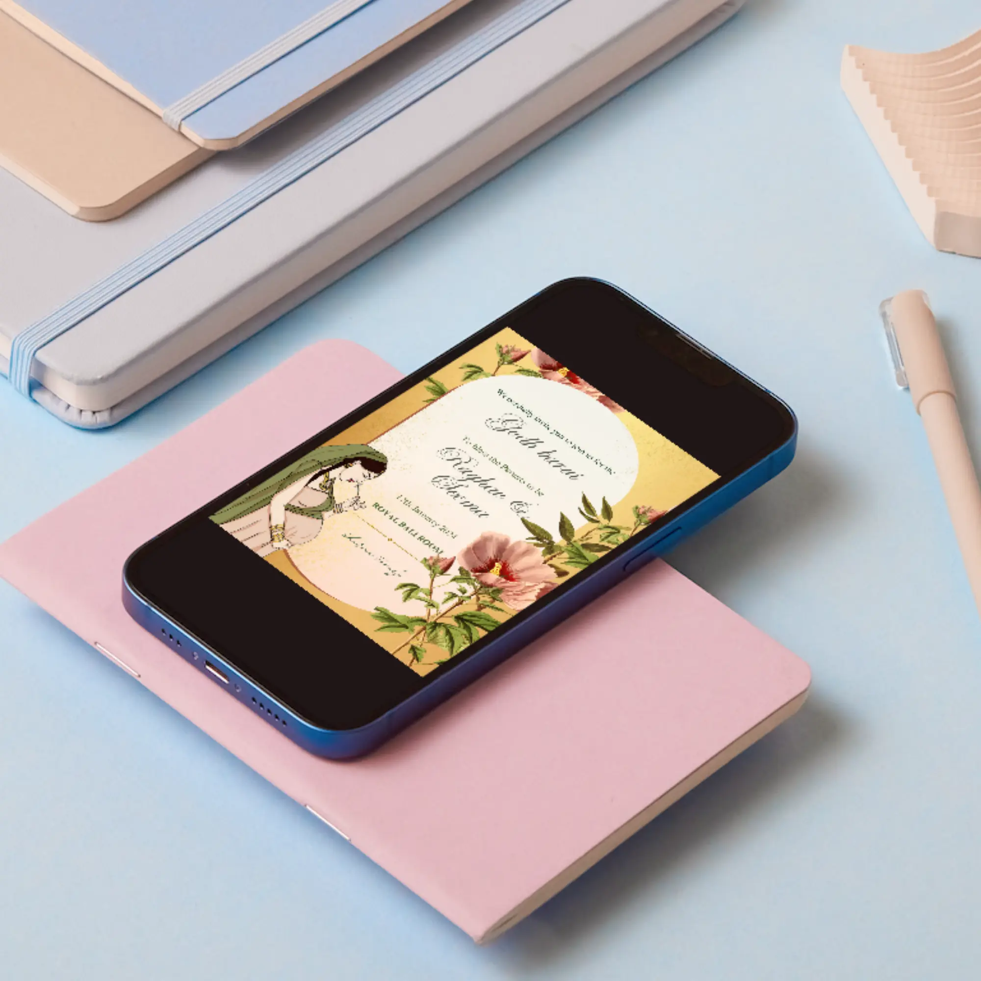 Godh Bharai Invite Template | Indian Baby Shower Invitation - CreativeRino