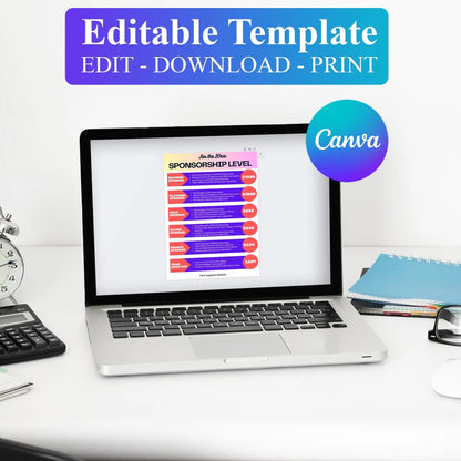 Sponsorship Level Flyer Template | Club Sponsorship Level Flyer CreativeRino