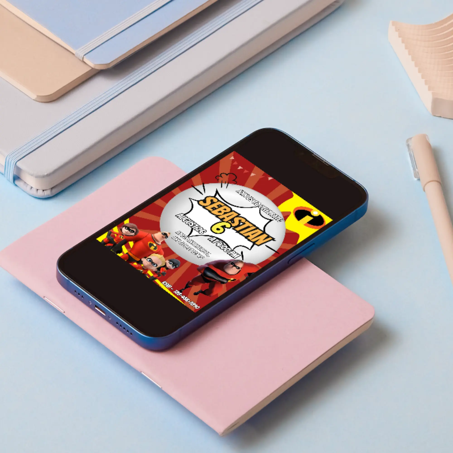 The Incredibles Birthday Invitation Template - CreativeRino