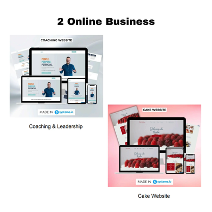12 Systeme.io Funnel and Website Template CreativeRino