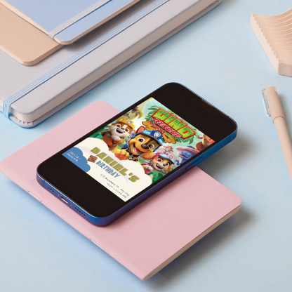 Paw Patrol Dino Rescue Birthday Invitation Template - CreativeRino