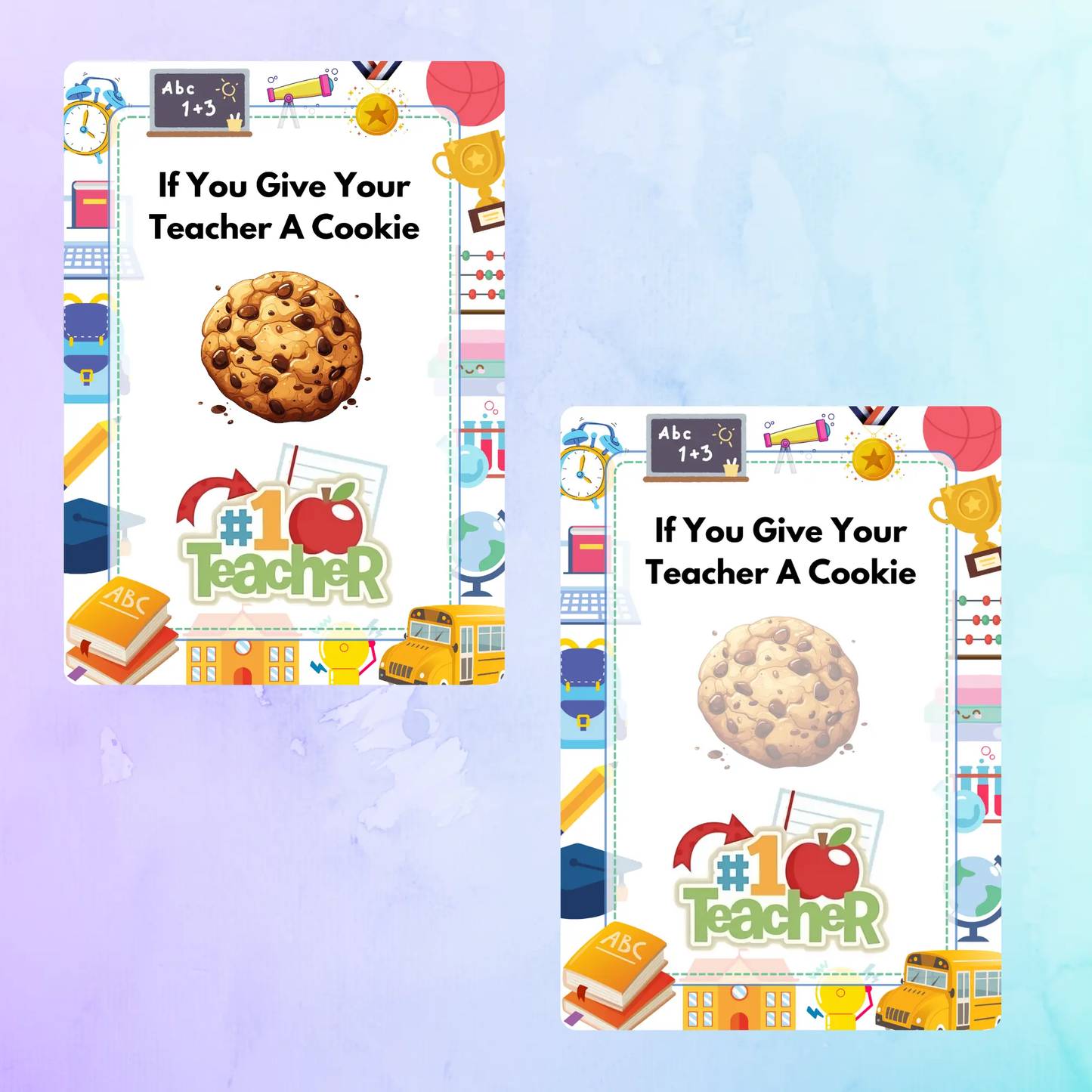 If You Give Your Teacher A Cookie Book Template - CreativeRino