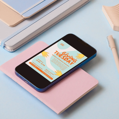 Giving Tuesday Invitation Template - CreativeRino