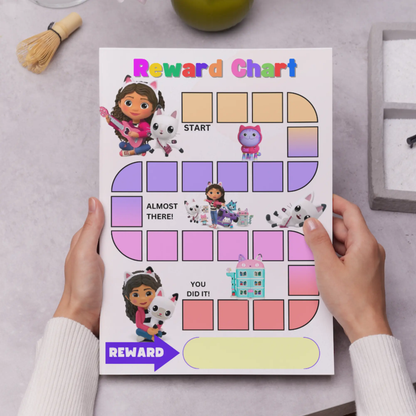 Gabby Dollhouse Reward Chart Template | Gabby Behavior Chart - CreativeRino