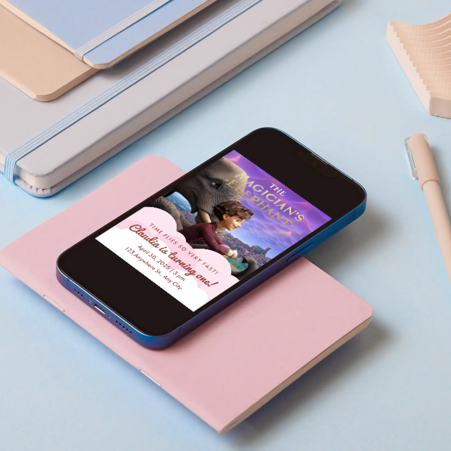 Magicians Elephant Birthday Invitation Template - CreativeRino