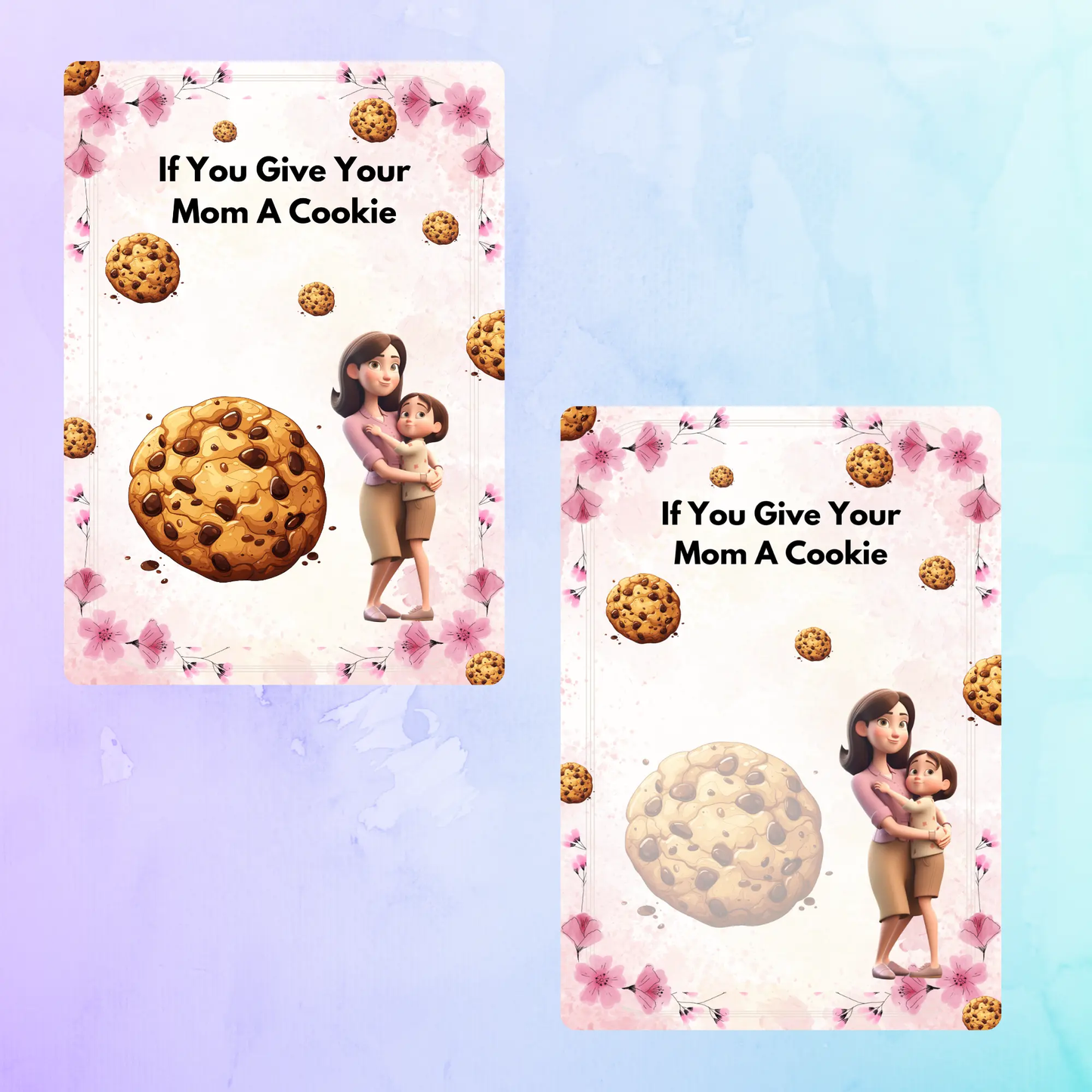 If You Give Your Mom A Cookie Book Template - CreativeRino