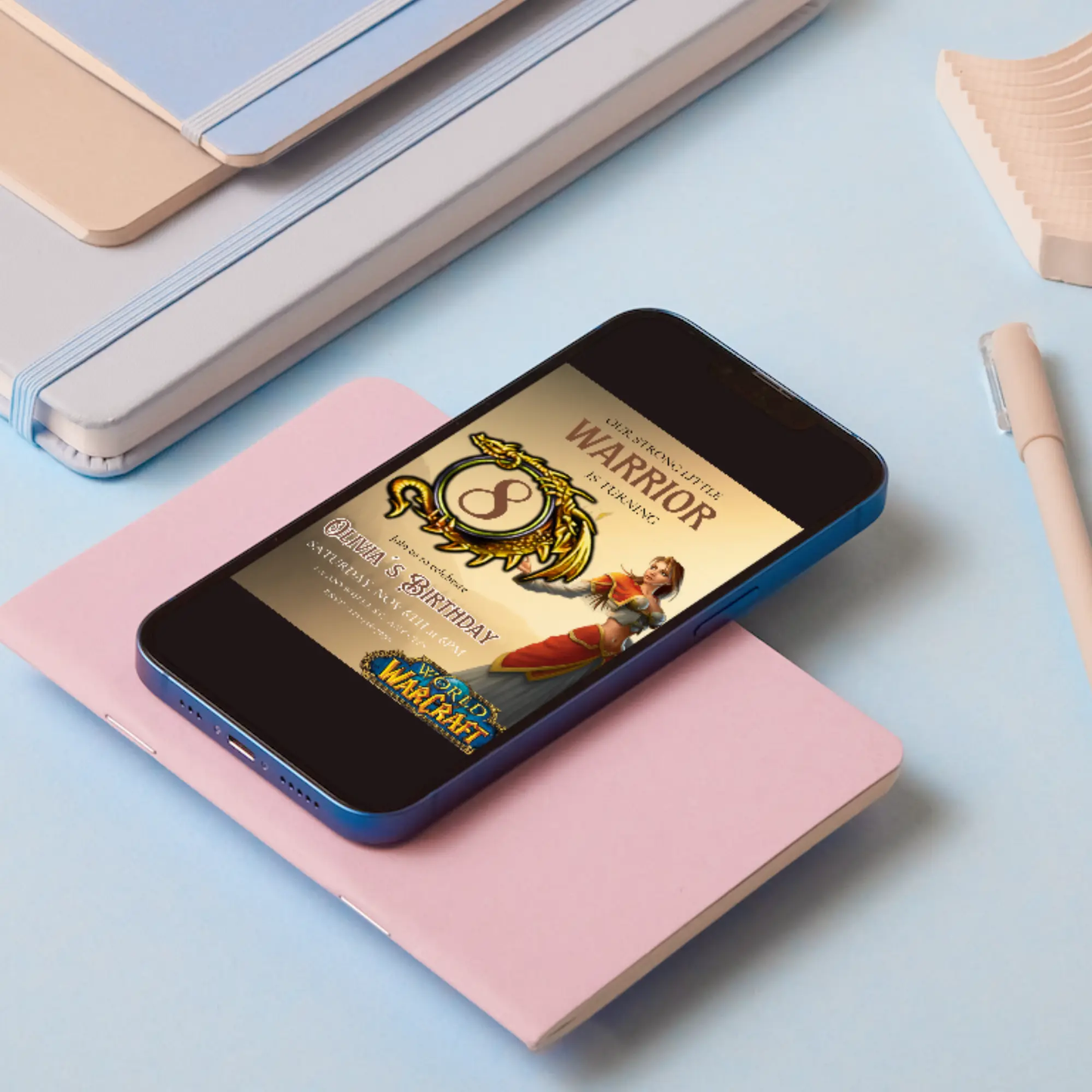 World of Warcraft Birthday Invitation Template - CreativeRino