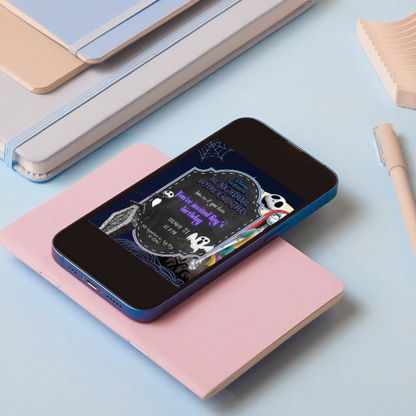 The Nightmare Before Christmas Birthday Invitation Template - CreativeRino