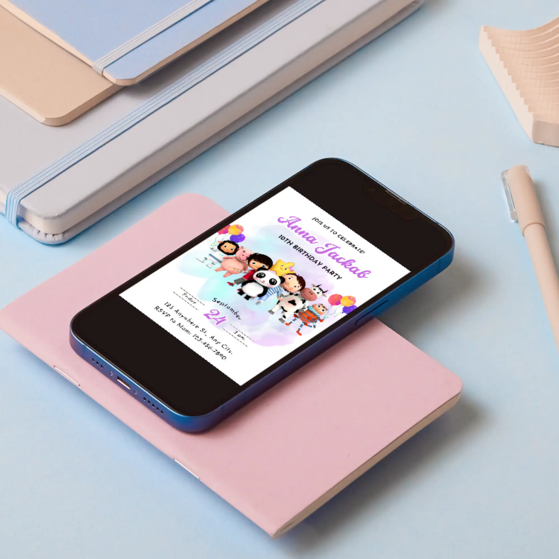 Little Baby Bum Birthday Invitation Template - CreativeRino