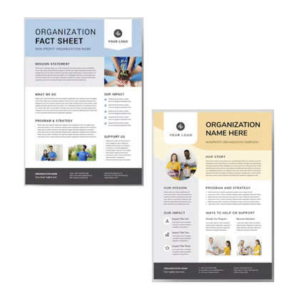 10+ Fact Sheet Template Bundle | MS Word & Indesign | Nonprofit Organization, Company, Business, Project, Financial Fact Sheet Templates CreativeRino