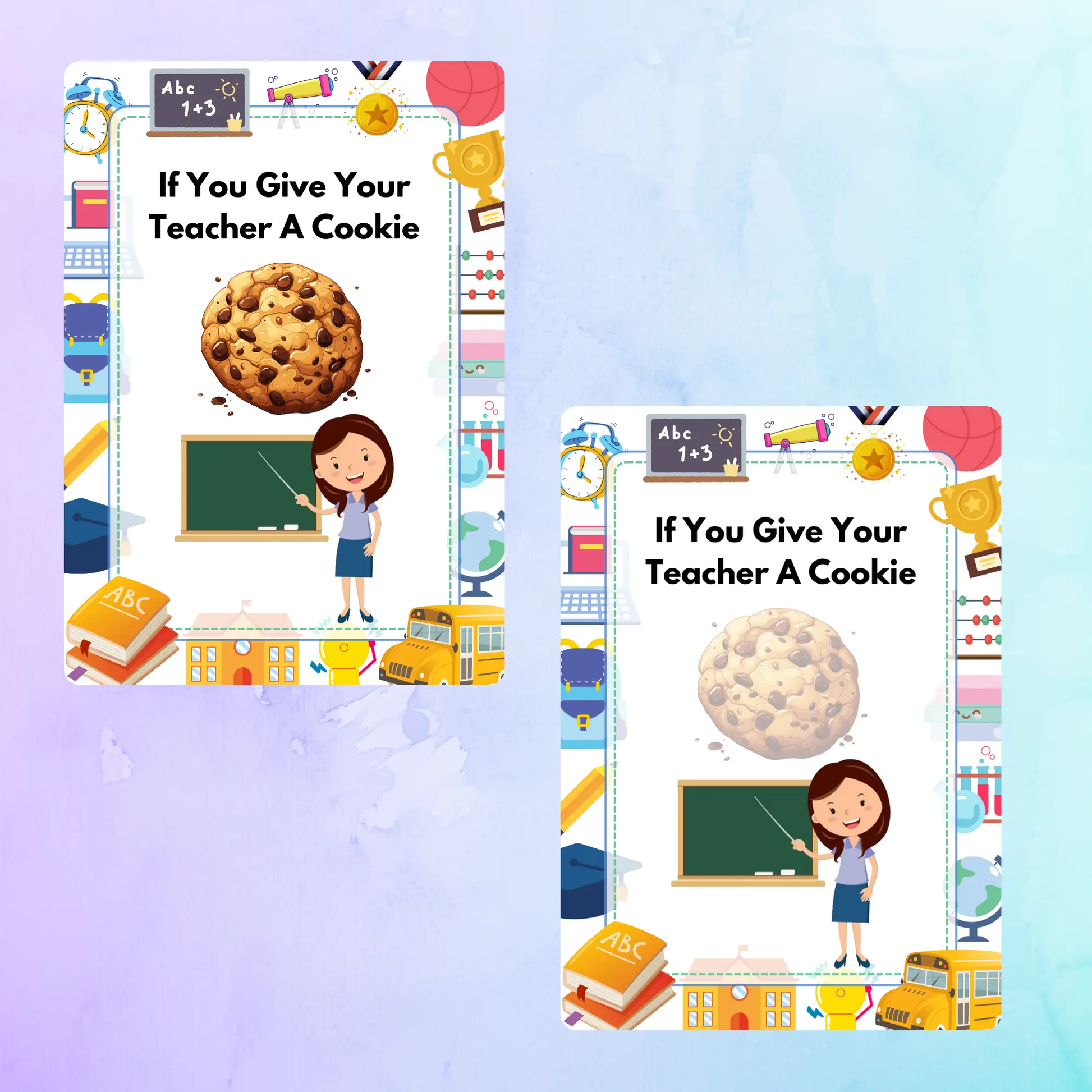 If You Give Your Teacher A Cookie Book Template - CreativeRino