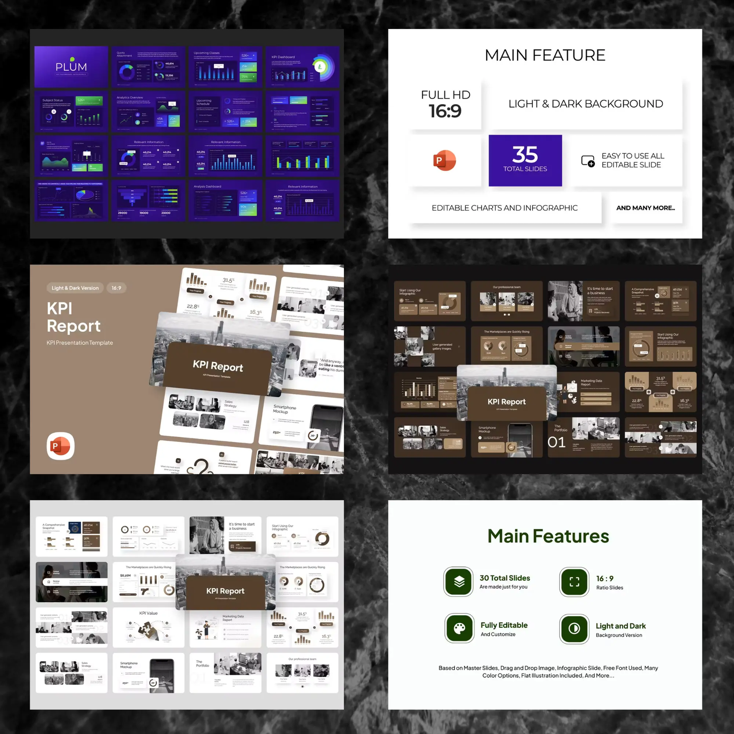 20 KPI Dashboard Powerpoint Presentation Template Bundle CreativeRino