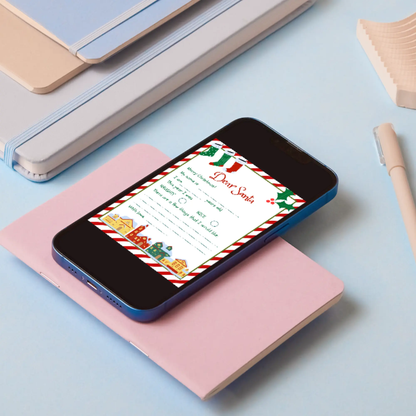 Letter to Santa Claus Christmas Template - CreativeRino