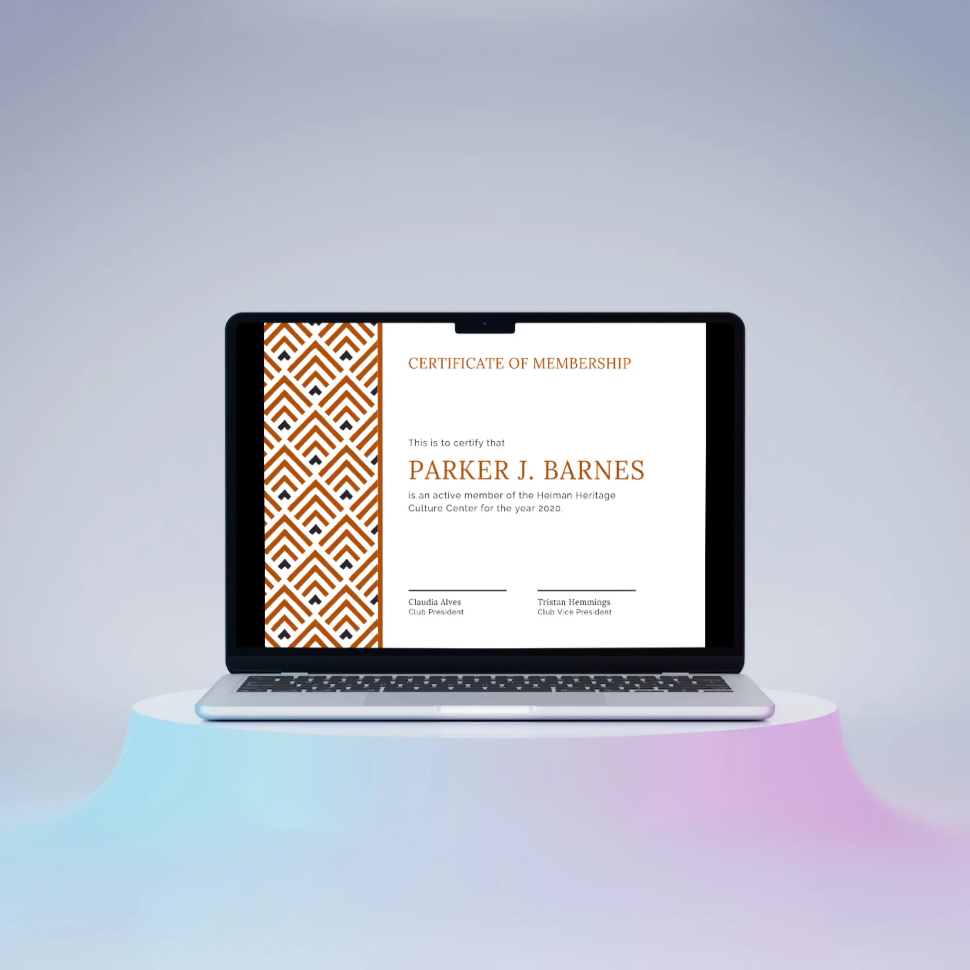 Certificate of Membership Template | Membership Certificate - CreativeRino