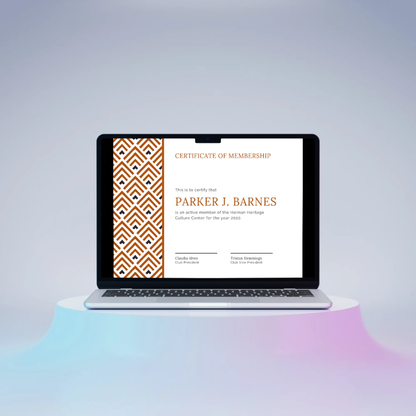 Certificate of Membership Template | Membership Certificate - CreativeRino