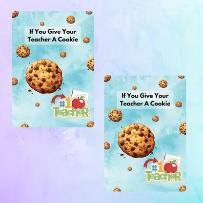 If You Give Your Teacher A Cookie Book Template - CreativeRino