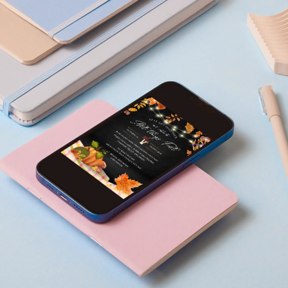 Fall Celebration Party Invitation Template - CreativeRino