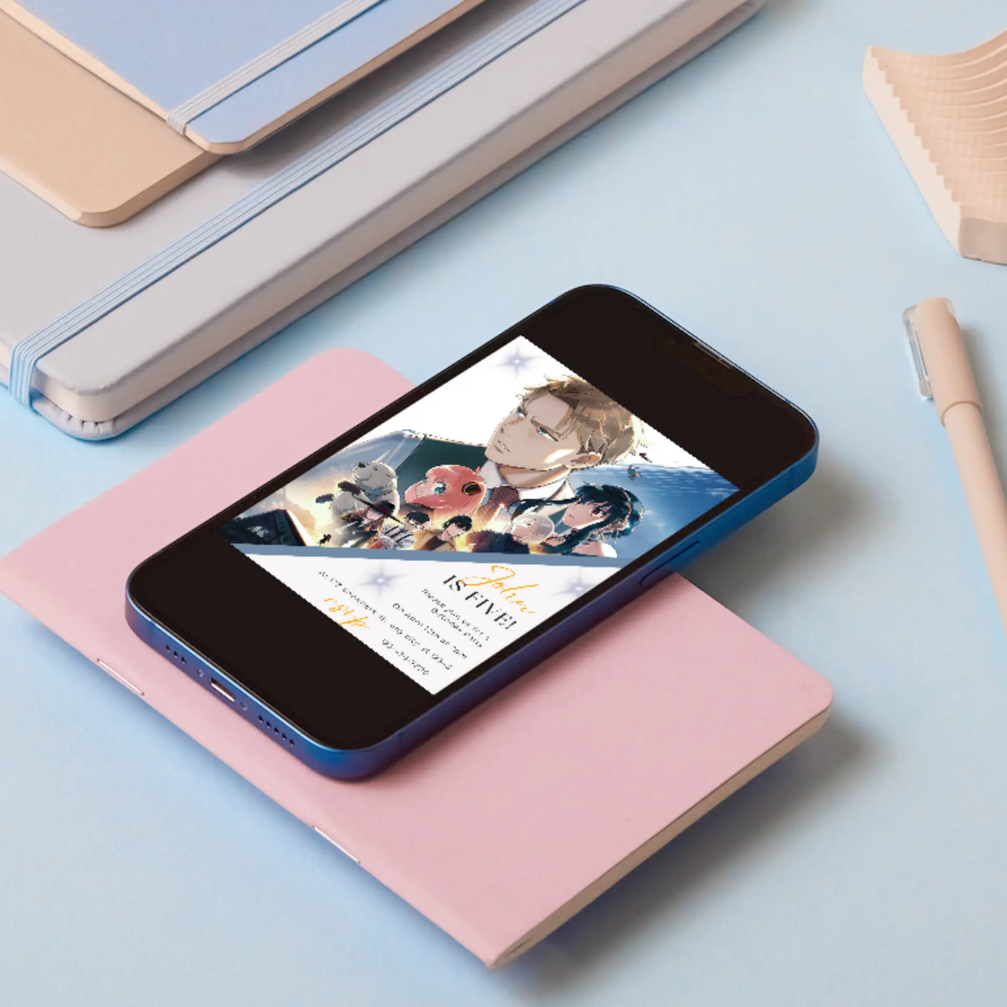 Spy x Family Birthday Invitation Template - CreativeRino