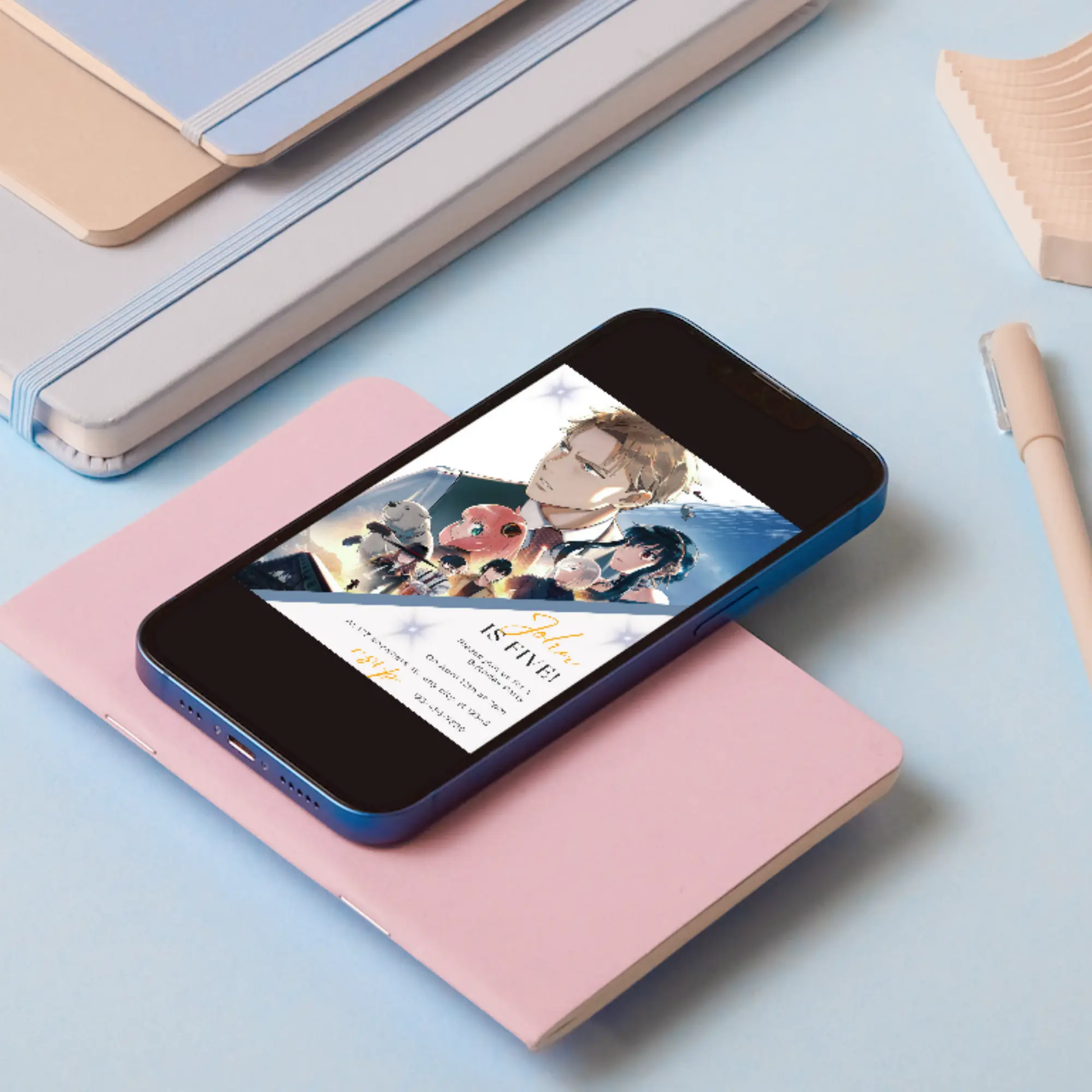 Spy x Family Birthday Invitation Template - CreativeRino