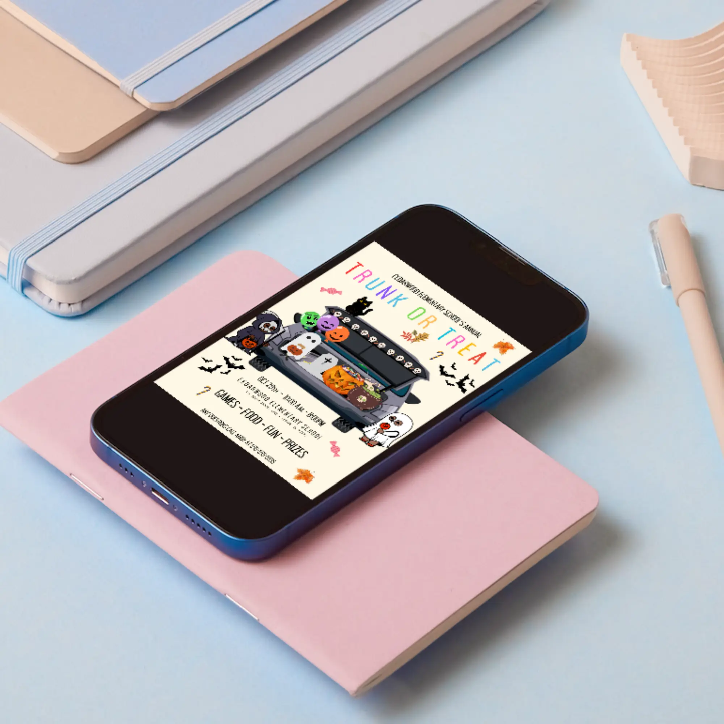 Halloween Trick or Treat Invitation Template | Halloween Trick or Treat Flyer - CreativeRino