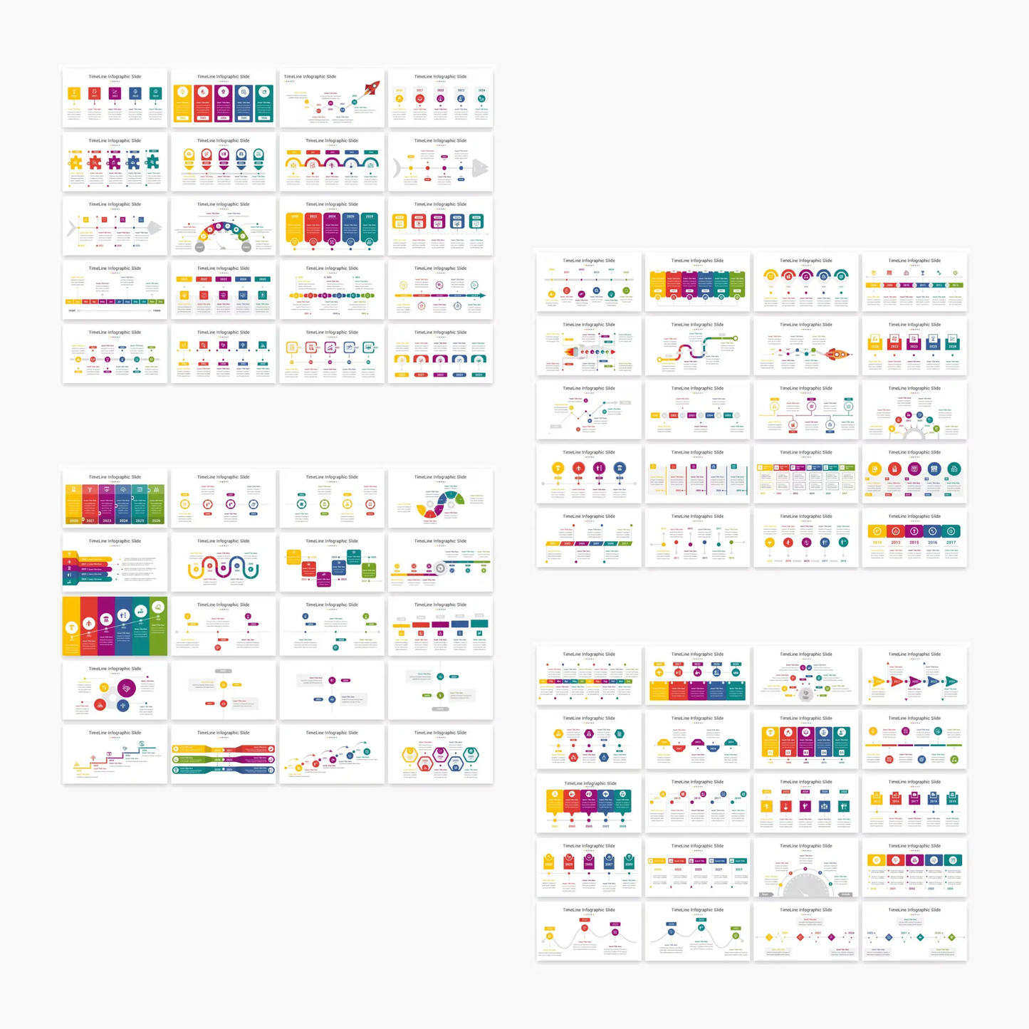 6 Timeline Powerpoint Presentation Template Bundle - CreativeRino