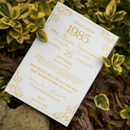 Class Reunion Flyer Template | High School Reunion Invitation CreativeRino