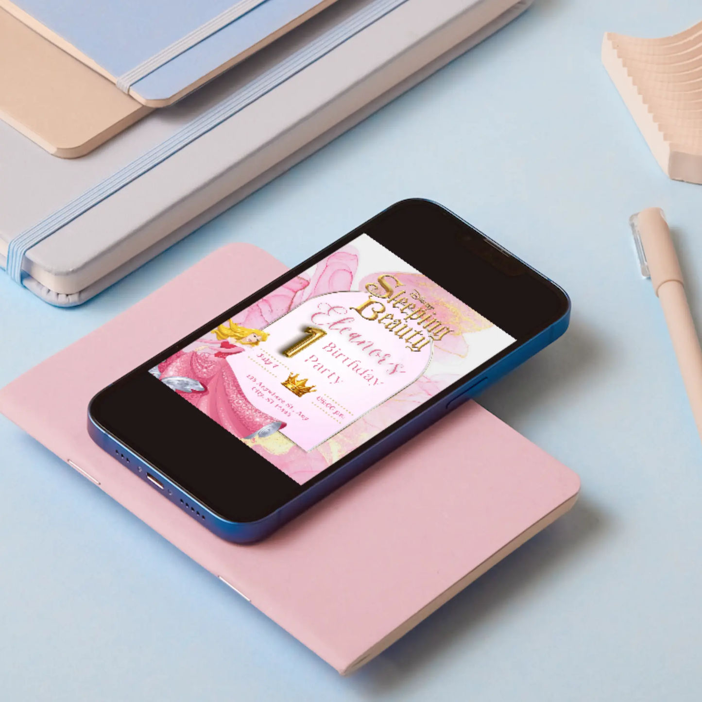 Sleeping Beauty Birthday Invitation Template - CreativeRino