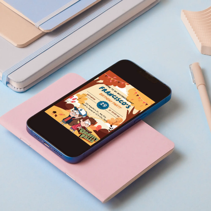 Gravity Falls Birthday Invitation Template - CreativeRino