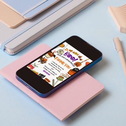 Halloween Thank You Card Template - CreativeRino